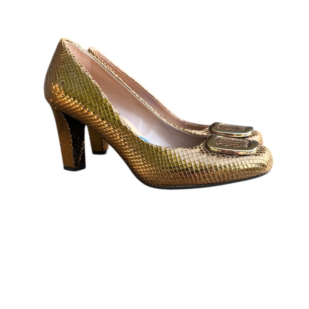 Franco Sarto Faux Snakeskin Heels Sz 7.5